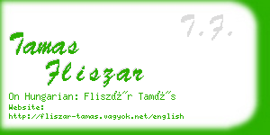 tamas fliszar business card